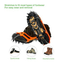 Anti-Slip Ice Gripper 18 Teeth Welding Chain Stainless Steel Crampons Ice ClN1N6