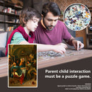 1000pcs Paper Puzzles Jigsaw Family Chatting Educational Kids Adults Toys