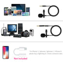 3.5mm Wired Lavalier Microphone Collar Lapel Clip-on Mic for PC Cell Phone