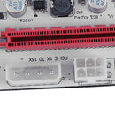 3 Power Ports PCI-E 1x to 16x Graphic Card Extender Card for ETH BTC Mining