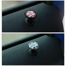 2PCS Union Jack Flag Metal ABS Auto Car Lock Modified Door Pin For Mini Cooper