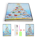 DIY Christmas Tree Special Shaped Diamond Painting 60 Pages A5 Notebook