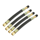 4x180mm Tyre Valve Extension Adaptor For Car Tire Stem Extender + 2x Clamps