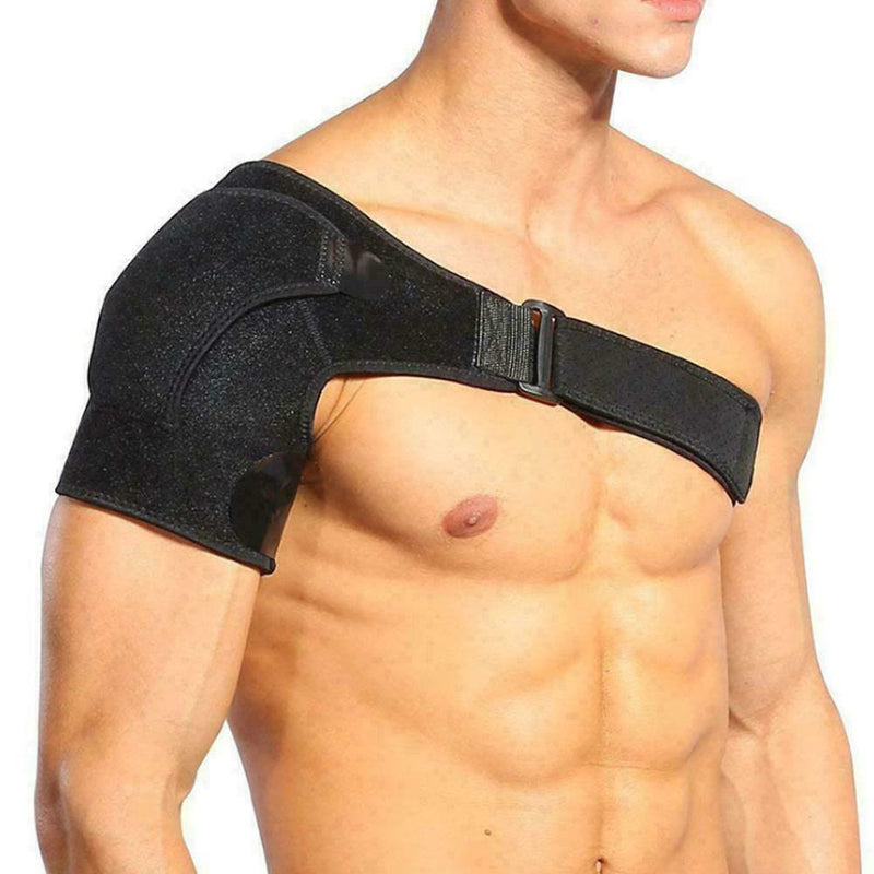 Shoulder Support Brace Back Guard Strap Wrap Belt Band Adju Shoulder Pads T5X4