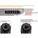 Combination 5 Digit Mountain Bike Heavy Duty Bicycle Chain Lock Reflective
