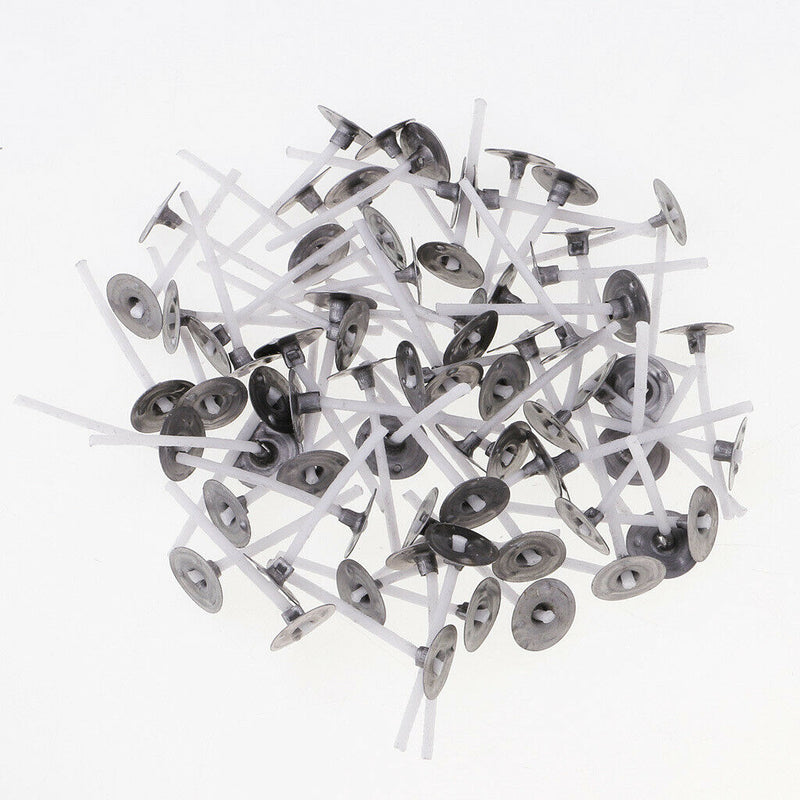 400pcs Aluminium Tea Light Case Containers +3cm Candle Wick DIY Candle Craft
