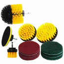 1X(Set/12Piece Drill Brush And Scrub Pads, Power Drill Scrub Brush Attachme