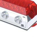 15LED Side Marker Light Clearance Lamps Red Truck Trailer Tractor 12V 24VAT3C