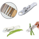 2Pcs Bean Peeler Slicer Cutter Shredder Multi-Purpose Green Remover Stringer