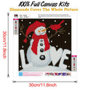 5D DIY Full Drill Diamond Painting Christmas Snowman Cross Stitch (B1461)