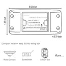 Portable Wireless Remote Transmitter No Wall Power Wall Light Smart Switch 86 Kw