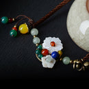 National Style Fashion Hand-Knitted Anklet Female Models Shell Flower Dongl