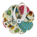Fabric Pumpkin Shape Sewing Pins Wrist Cushion for Home Sewing Accessories