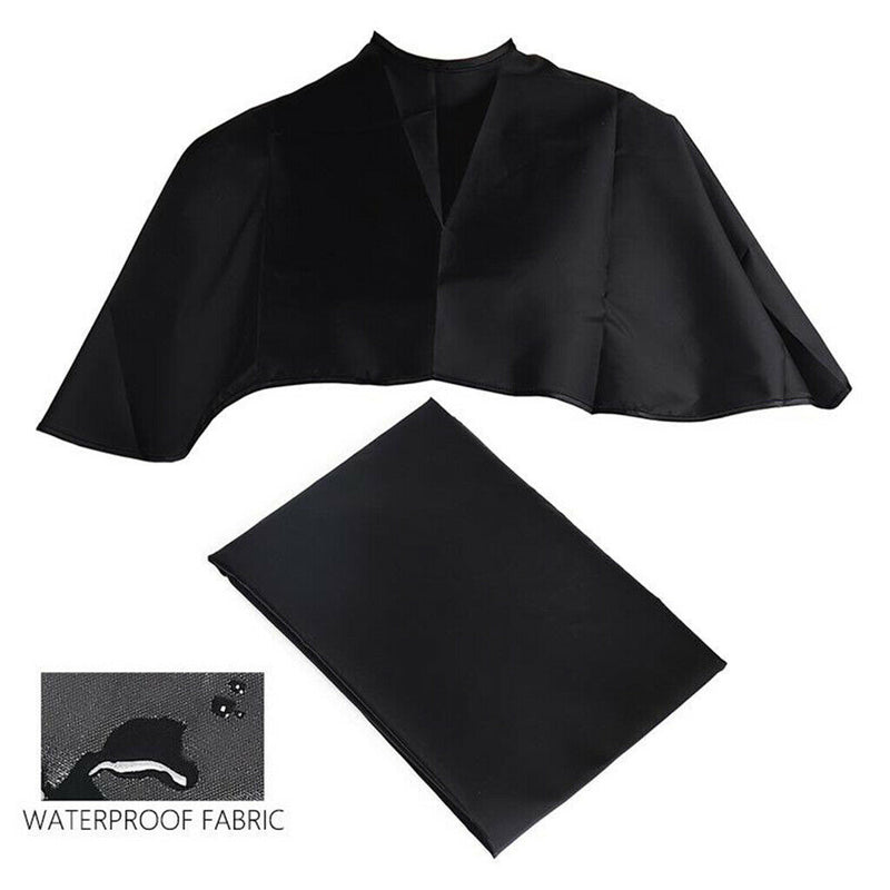 Black Waterproof Hair Cutting Cape Salon Hairdressing Hairdresser Barber Cloth
