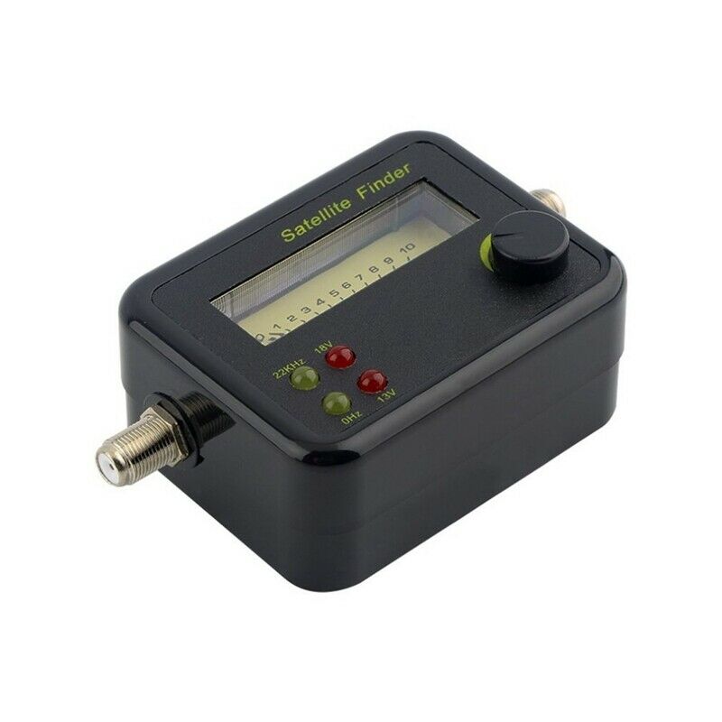 Plastic Black Mini Digital Lcd Display Satellite Signal Finder Meter Tester B7C6