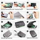Aluminum Alloy Shell Case Cooling Fan Heatsinks Kit for Raspberry Pi 4B