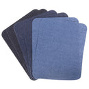 6X Assorted Cotton Jeans Repair Kit 3Colors Iron On Denim Patch Sewing Appliq FT