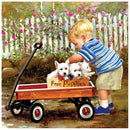 Little Boy Car Diamond Painting 5D DIY Full Round Drill Handmade Mosaic Art