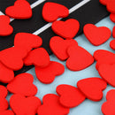 100 Pcs/Lot Mini Wooden-Red Love Heart Sponge Stickers Del Fridge/Wall We YYT