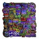 50x Neon Sign Stickers Bomb Graffiti Decals  Laptop Car Luggage Skateboard US.