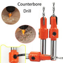 6Pcs Woodworking Step Drill Bit 2.8*8Mm-3.2*10Mm Countersunk Head Wood Tape
