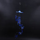Wind chime sound tubes Butterfly Feng Shui windchimes House Decoration, Blu N3U1
