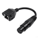 15Cm Rj45 Female Plug To Xlr 3 Pin Male/Connector Adapter Cable Ethernet Co