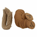 Wedding Kraft Brown Paper Tags 100pcs Thank You Party Wedding Scalloped Kra