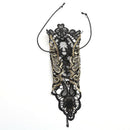 1 Pc Women Steampunk Style Lace Fingerless Long Gloves Hollow-Out Chain Bra S6H2
