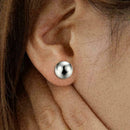 6 pairs Surgical Stainless Steel Round Bead Ball Stud Earrings Set Bead Ear V7U8