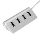 4 Ports USB2.0 HUB Super Speed Aluminium Alloy Splitter Adapter Converter