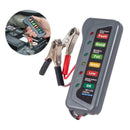 Grey Plastic 12V Vehicle Car Auto Battery Tester FAI