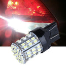 2X T20 W21W 7443 7440 LED 64-SMD 1206 Tail Stop Brake Light Bulb Lamp White 12V