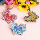 3pcs DIY Full Drill Diamond Painting Hairpin Butterfly Women Girls Headwear