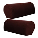 2pcs Premium Elastic Armrest Covers Fits for Most Sofa Arms,Soft Sofa Cover