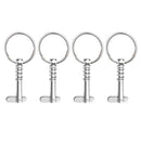 12 Pieces Quick Release Pins 1/4" Spring Loaded with Pull Ring Accessories