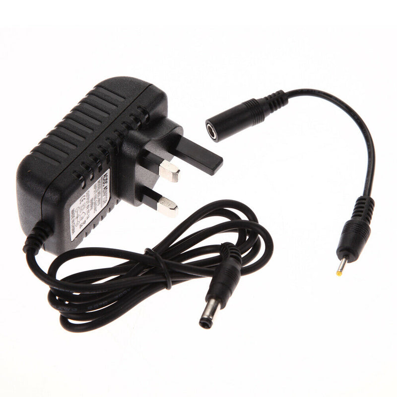 AC 100-240V Converter Adapter DC 5.5x2.5MM+2.5X0.7MM 6V 1A Charger UK Plug A