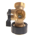 1Pcs Brass 2 Way Garden Hose Splitter Y Valve Water Tap Connector AdapterB Ew