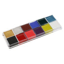 12 Color Temporary Tattoo Body Art Face Paint Pigment Painting Makeup Palette