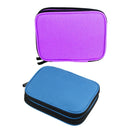 2Pcs Crochet Hook Case Organizer Bag with Double Zipper for Knitting Crafts
