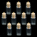 10Pcs Novelty Glass Wishing Bottles, Message Jars Weddings Wish Jewelry Hanging