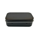 95x60x21mm Black Tin Box Black Metal Box With Matte Candy Box Small Box N8D5