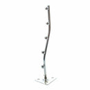 Wall Fixing Metal Clothes Towels Hanging Down Slant Bracket