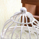 1Pcs White Hollow Holder Candlestick Tealight Hanging Lantern Bird Cage Vin B1S7