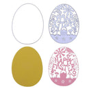 Metal Easter Egg Cutting Dies Scrapbooking Stencils Template for DIY Album