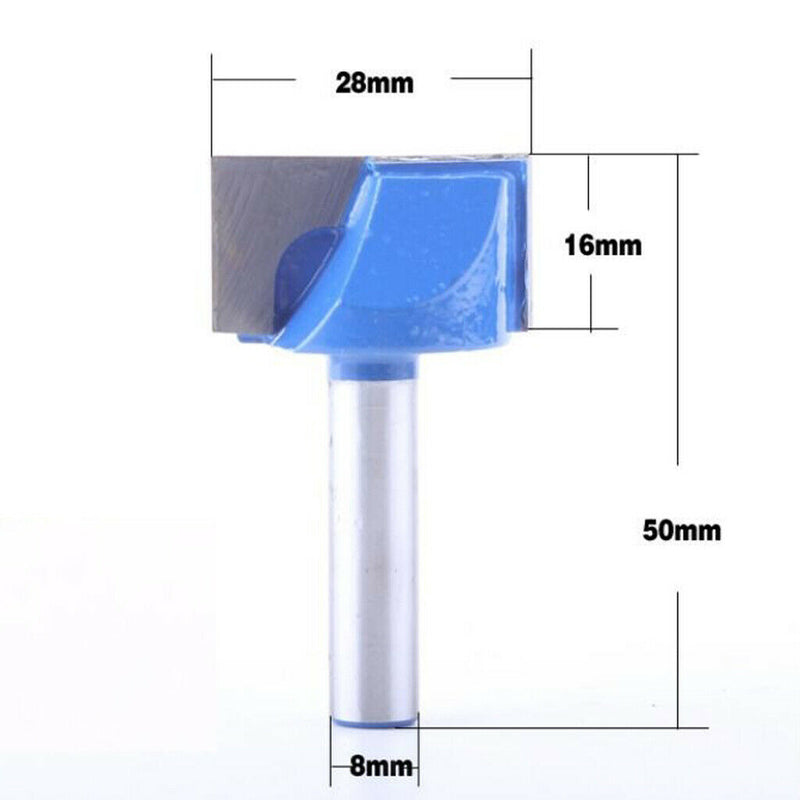 2 Pieces 8mm Router CNC Engraving Woodworking V Groove Bottom Cleaning Bit