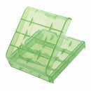 Pack of 4 PCS AA / AAA Battery Storage Hard Case Box-Green M4K5