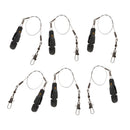 6pcs Offshore Fishing Adjustable Snap Release Clip for Planer Board, Weights