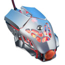 V9 6 Keys USB Wired 2400DPI Mice Macro Definition Programming RGB Gaming Mouse