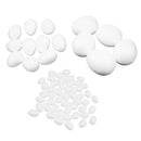65Pcs Polystyrene Modelling Eggs High Density 5/8/10cm For Arts Crafts Modelling